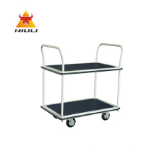 NIULI Double deck trolley 300kg supper-silent hand truck